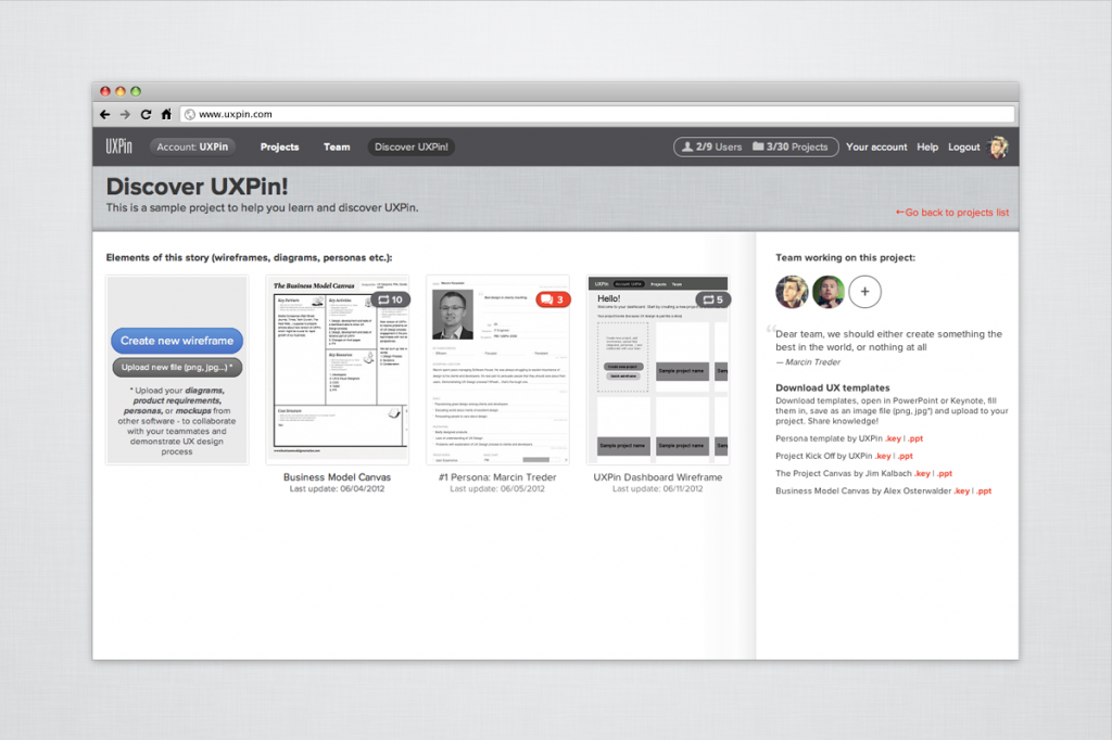 UXPin User Experience Design App