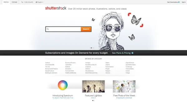 Shutterstock design now