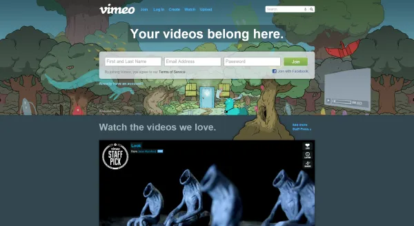 Vimeo design now