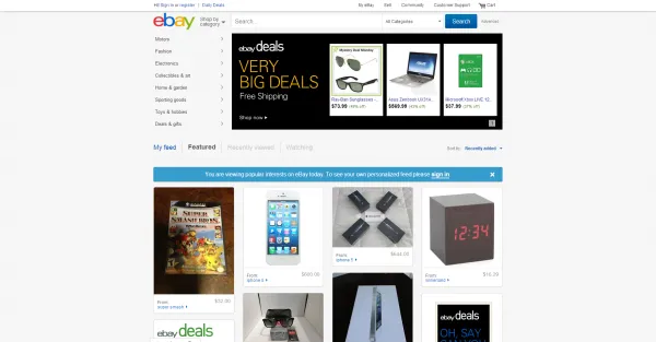 eBay design now