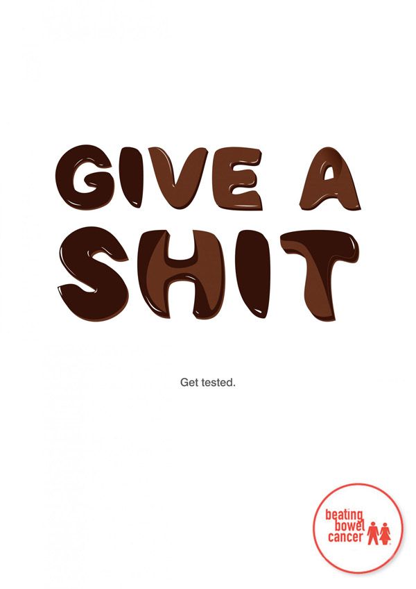 Give a shit... bowel cancer ad