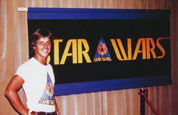 Joe Johnston with the second rendition of the Star Wars logo