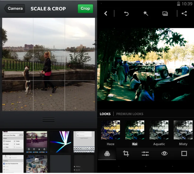 UIPatterns, Direct Manipulation of Content & Data, Instagram