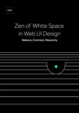 禅宗的空白Web UI设计平衡对比层次结构