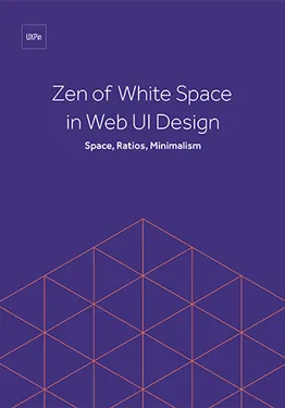 禅宗的空白Web UI设计空间比率极简主义