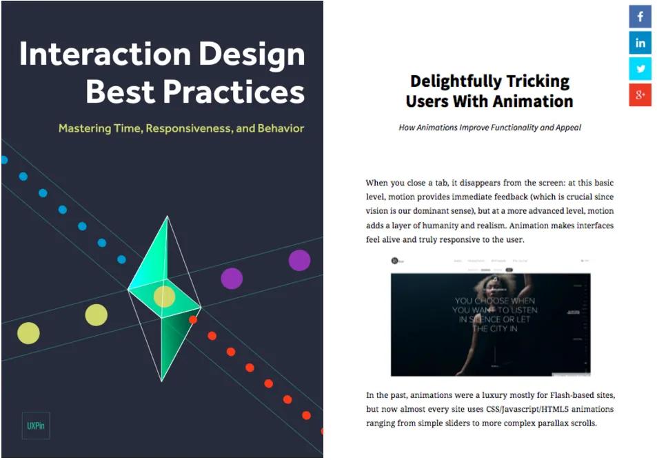 Photo of the e-book Interaction Design Best Practices: Mastering the Intangibles