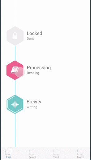 Animation of an app user interface