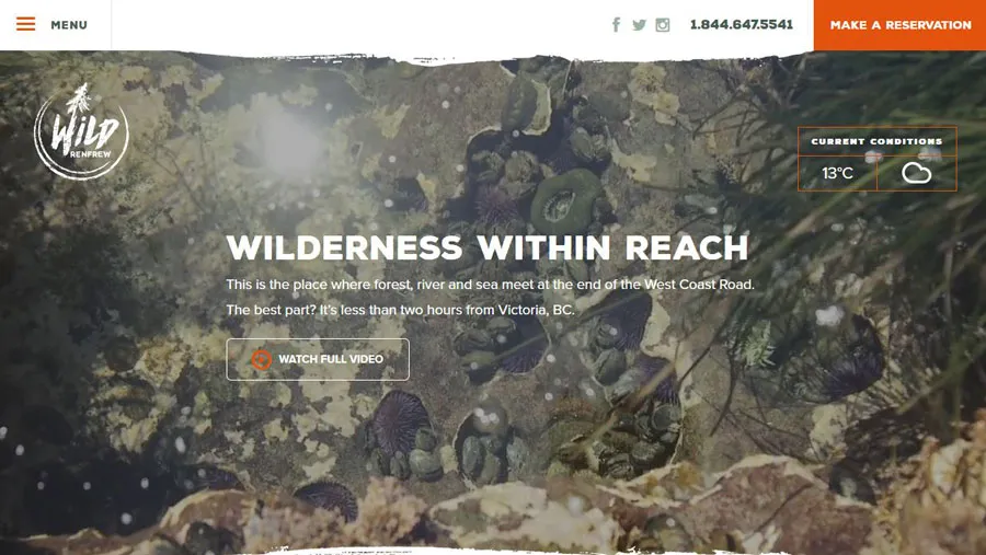 Screenshot of Wild Renfrew’s website