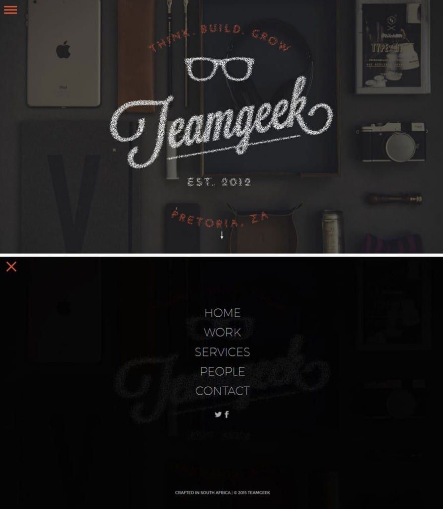 Screenshot of Team Geek’s website