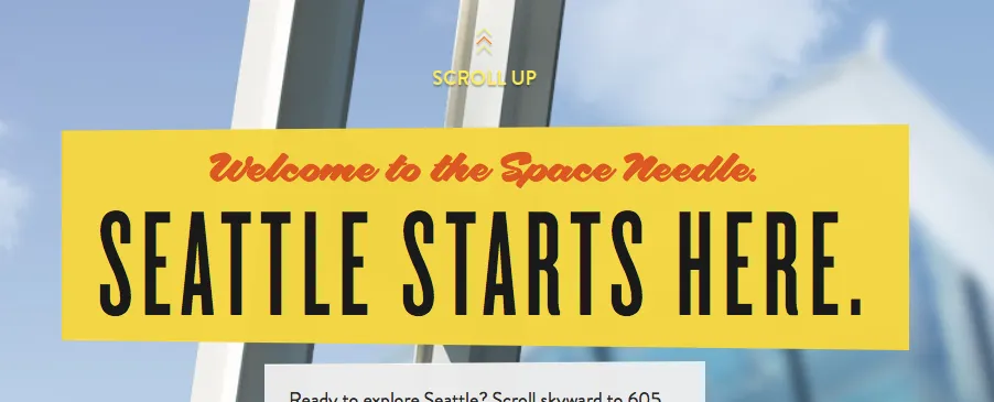 Screenshot of Seattle’s website user interface