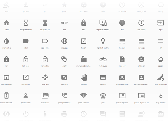 materialize icons