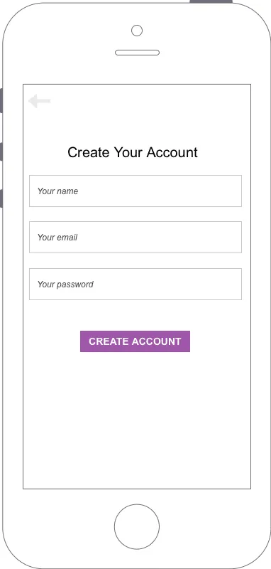 new account creation UX