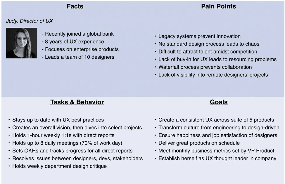 secondary segment UX personas