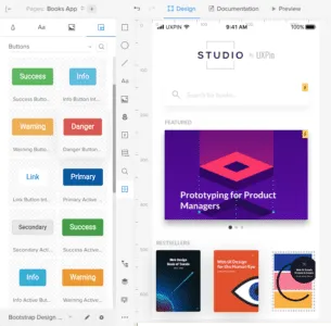 Redesigned Design System Libraries panel in UXPin