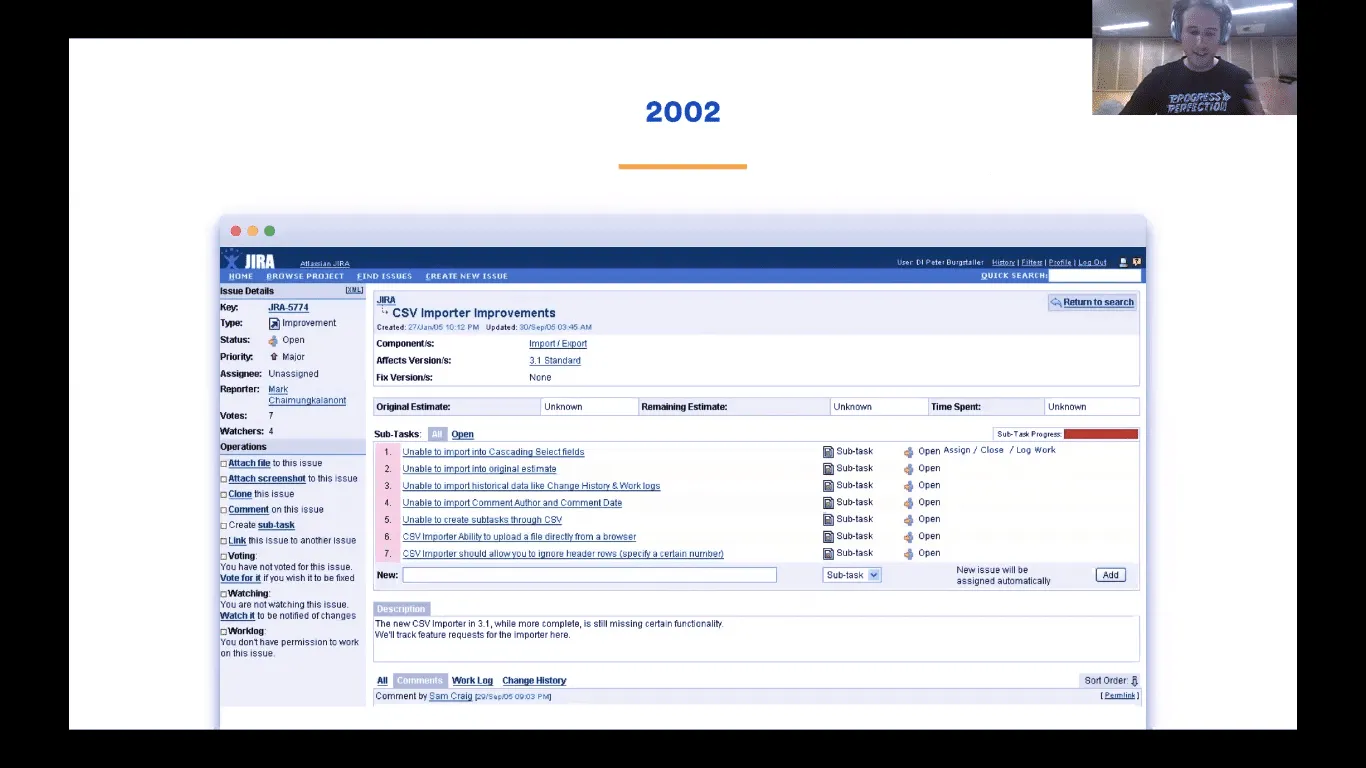Atlassian Jira UI 2002