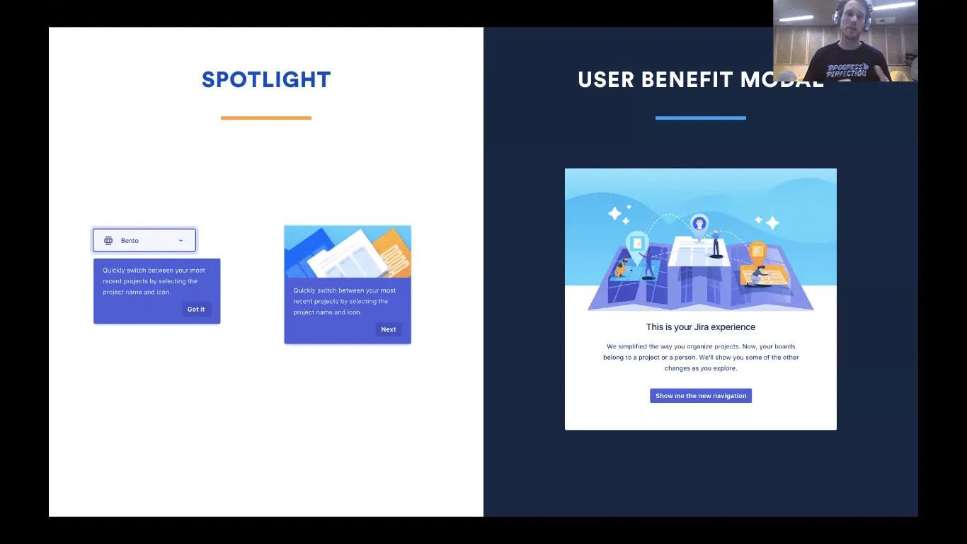 Illustration of modal dialogs in atlassian design system