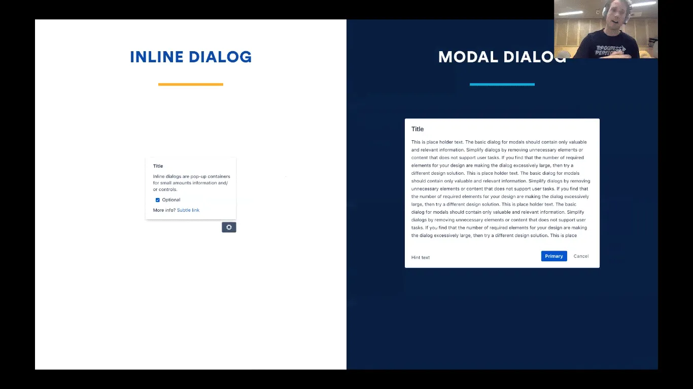 Atlassian Dialog Boxes