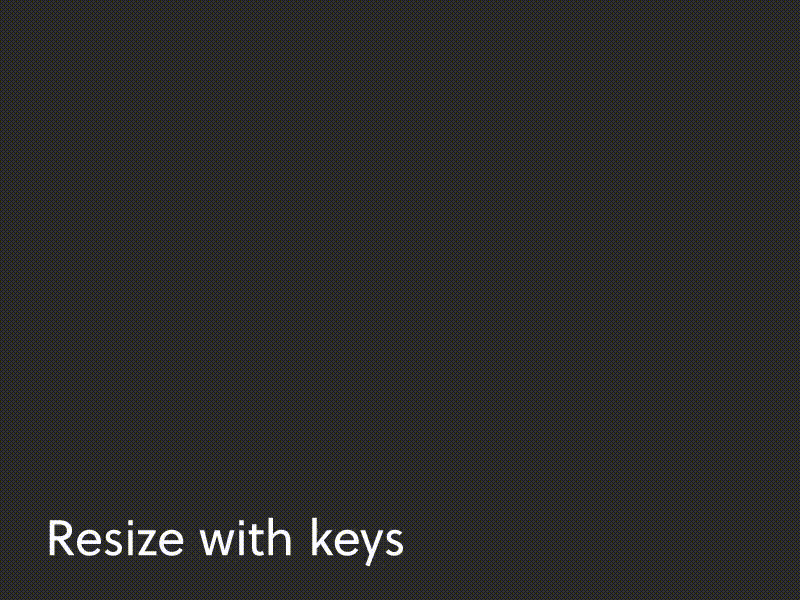 resize with keys UXPin