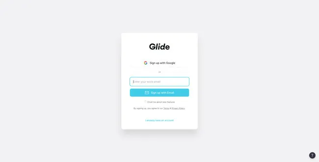 inspiring signup page examples glide