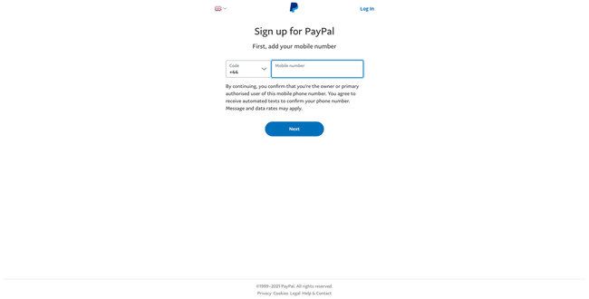 inspiring signup page examples paypal