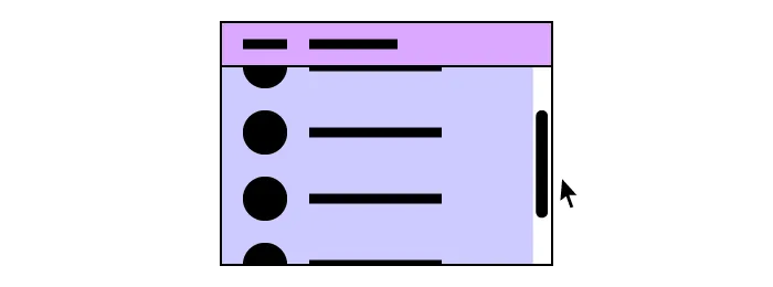 infinite scroll table