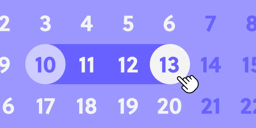 Date picker UI design