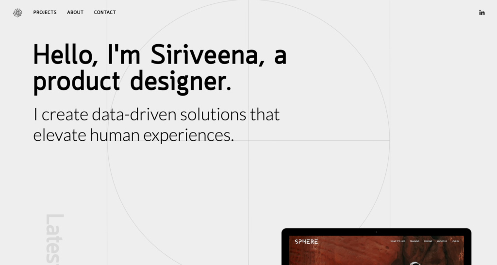 Siriveena best ux design portfolio examples