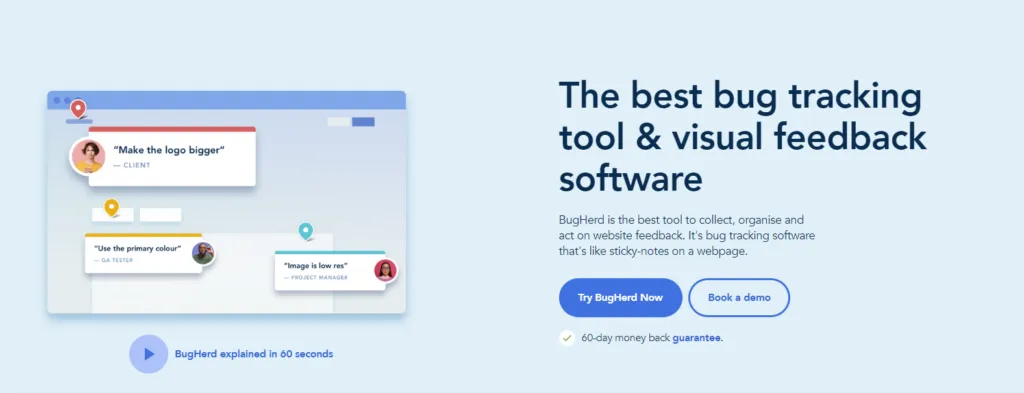 BugHerd is a design feedback tool, one of the best