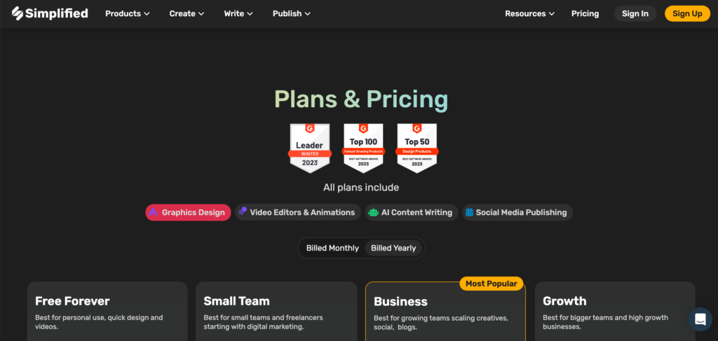 best examples of pricing pages for designers to copy