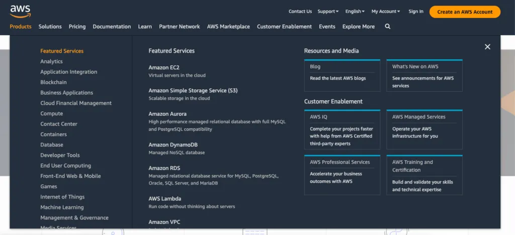 aws bad product design example ux