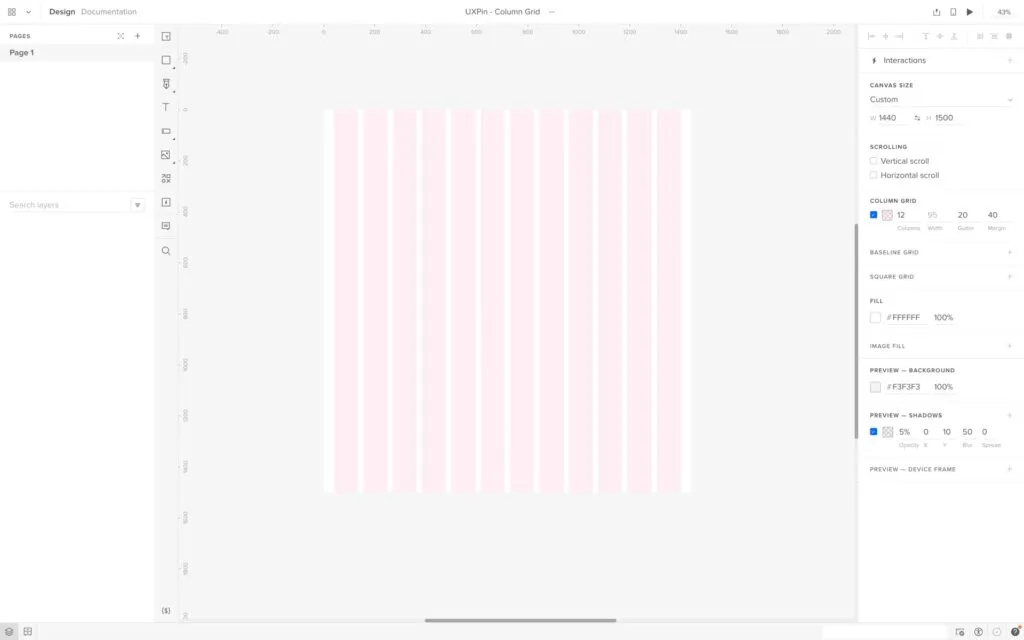 column ui grid