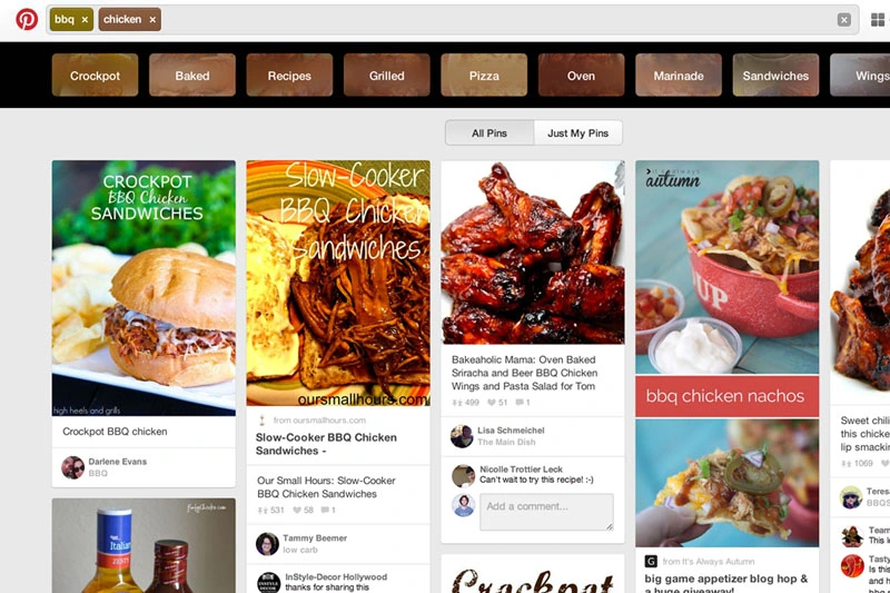 pinterest guidedsearch