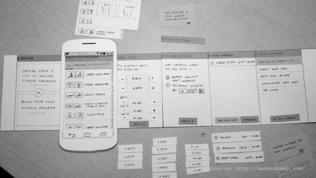 paper prototype example