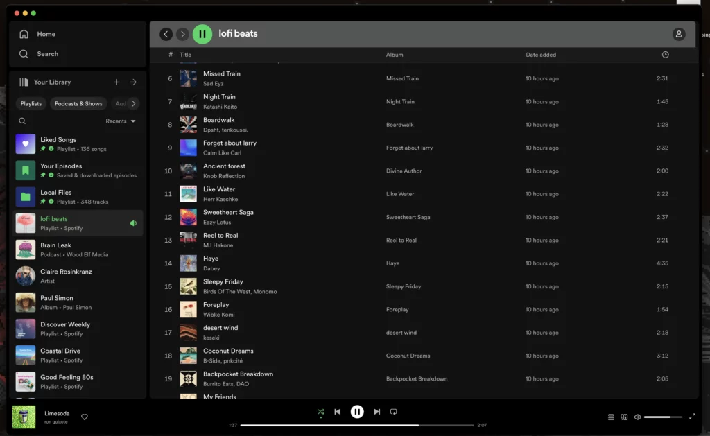 spotify example of user friendly app