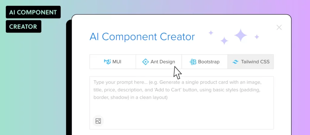 generate ui with ai and get code